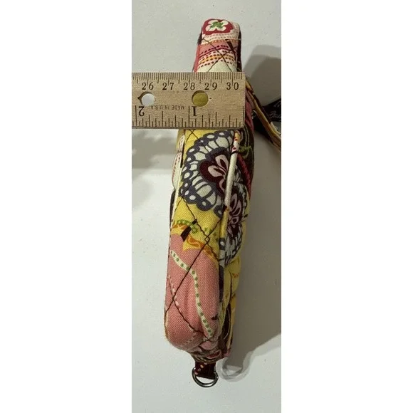 Vera Bradley Wristlet Wallet Retired "Buttercup" Pattern Zipper Bag Quilted Boho - Picture 9 of 9